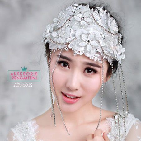 [SIAP KIRIM] HEADPIECE PENGANTIN AKSESORIS RAMBUT HIASAN SANGGUL APM012