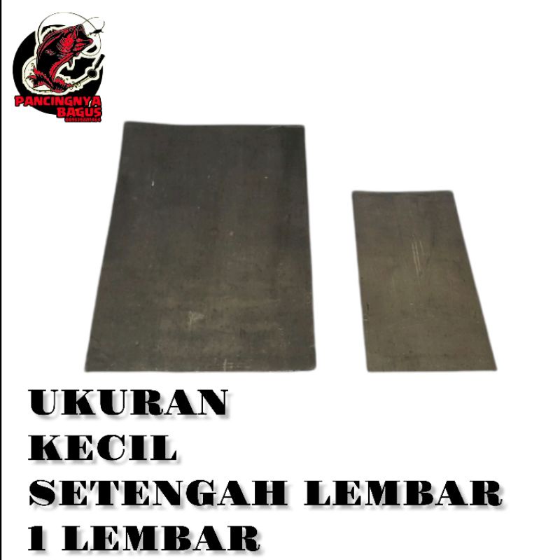 timah daun tebal lembaran 20x20 cm | timbel lempeng / timbel lempit timah lipat