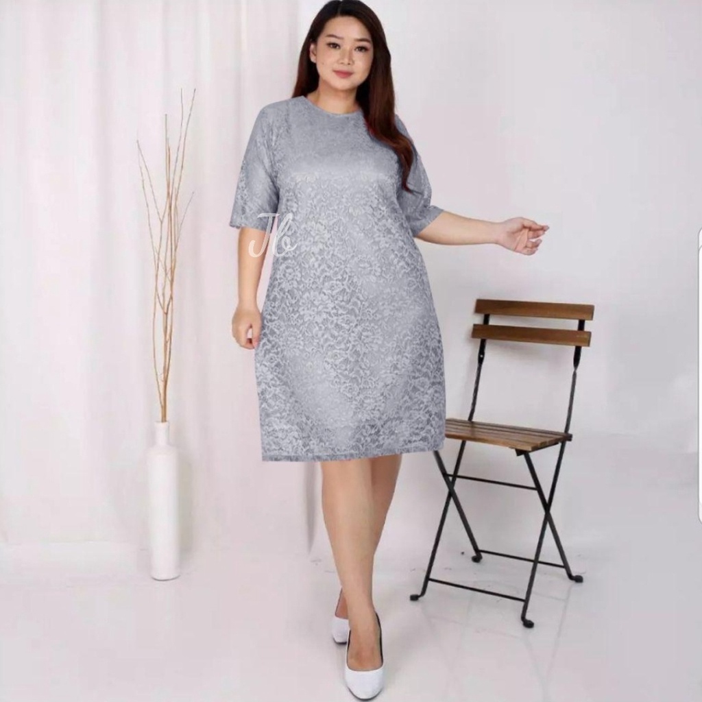 [VLFK] Dress Wanita Terbaru / Baju Dress Dewasa / Dres / Dress Brukat / Dress Korea / Dress Bigsize