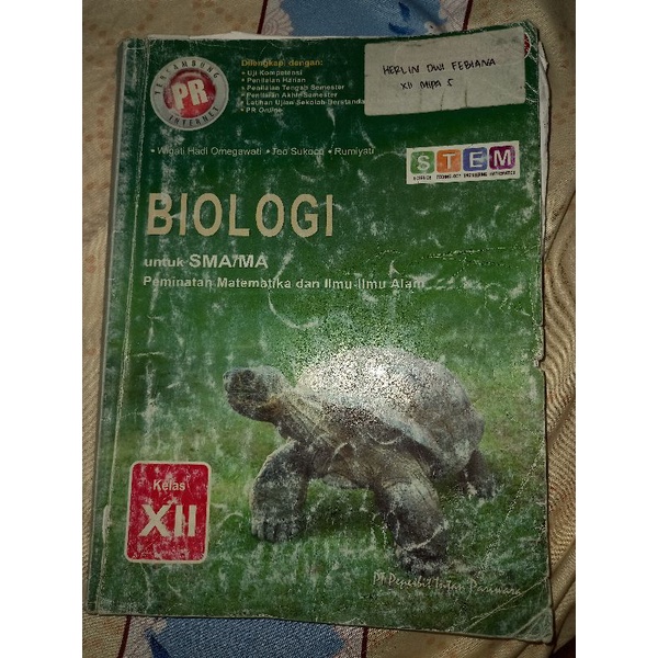 LKS PR Biologi Kelas 12 SMA/MA Peminatan Matematika dan Ilmu Alam Kurikulum 2013 Intan pariwara