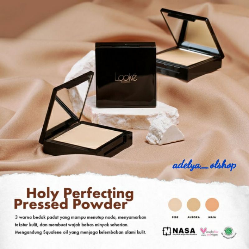 LOOKE Holy Perfecting Pressed Powder / Bedak Padak Holy
