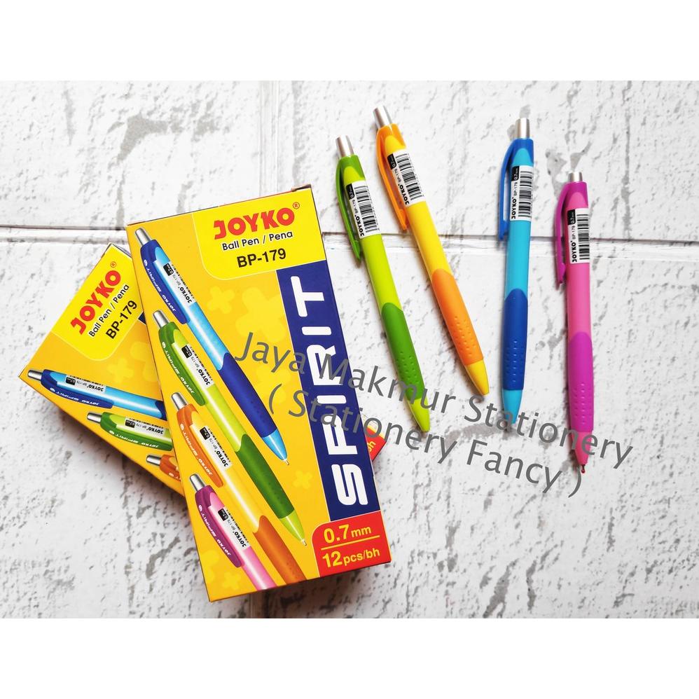 

Pen Joyko Spirit 0.7 mm BP-179 ( Tinta Hitam & Biru)