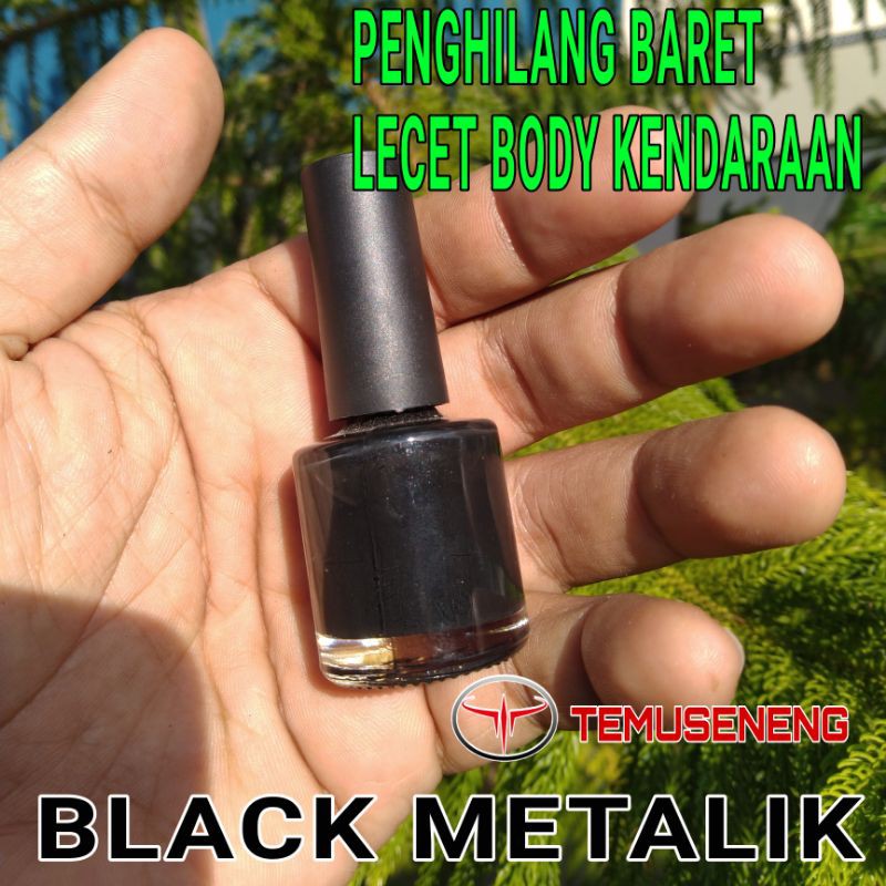 Cat Hitam Metalik Black Metallic Pengilang Baret Lecet Mobil Motor