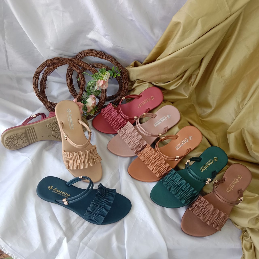 SANDAL ANDIN WANITA SELOP ANDO KERUT TALI