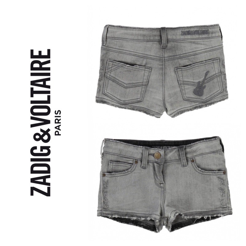 Original Zadig & voltaire SHORT NIÑA ZADIG & VOLTAIRE DENIM GRIS