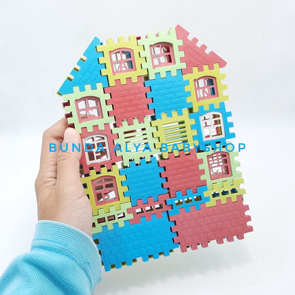 Mainan Funny Block Rumah Bricks Balok Funnyblock Funny Block Toys Mainan Anak Bentuk Rumah