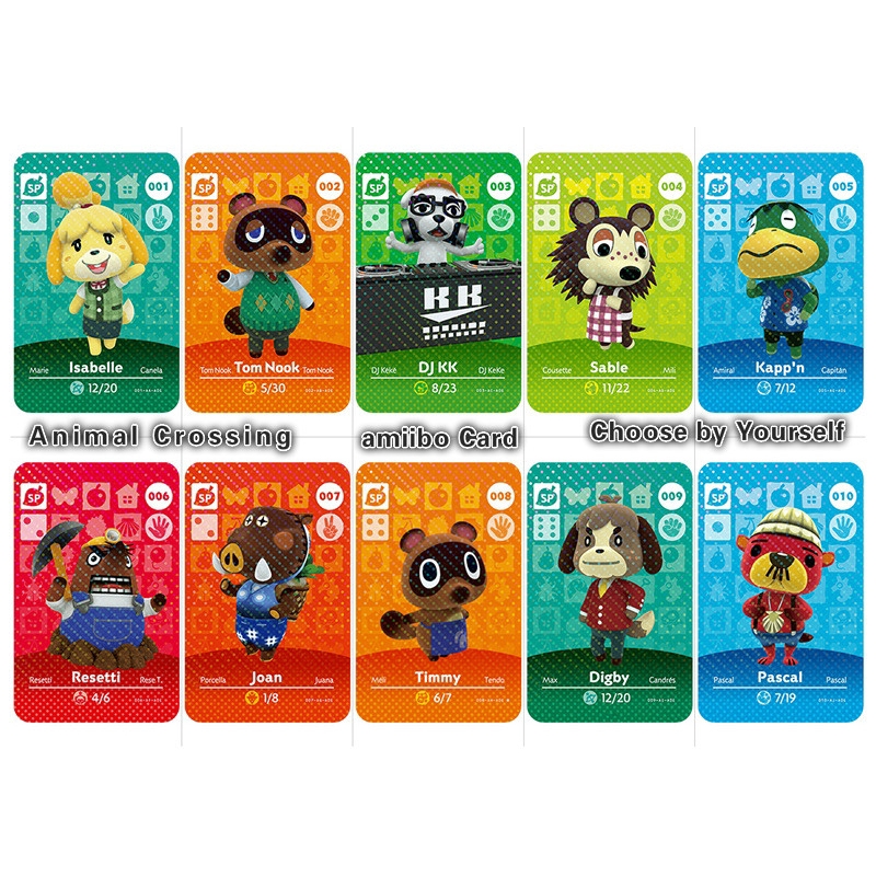 all amiibo cards animal crossing