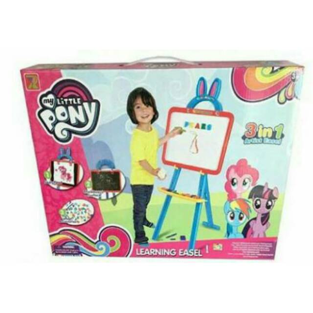 

Papan Tulis 3 in 1 White Board Black Board Mainan Edukasi Anak Best Seller