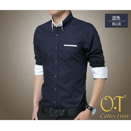 KEMEJA PRIA/ KEMEJA COWOK MR NAVY