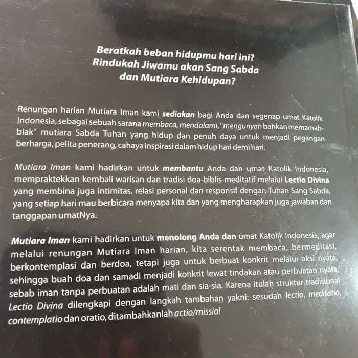 Promo Eksklusif Renungan Harian Mutiara Iman 2020 Tahun A Ii A Ii Katolik Katholik Berkualitas Shopee Indonesia