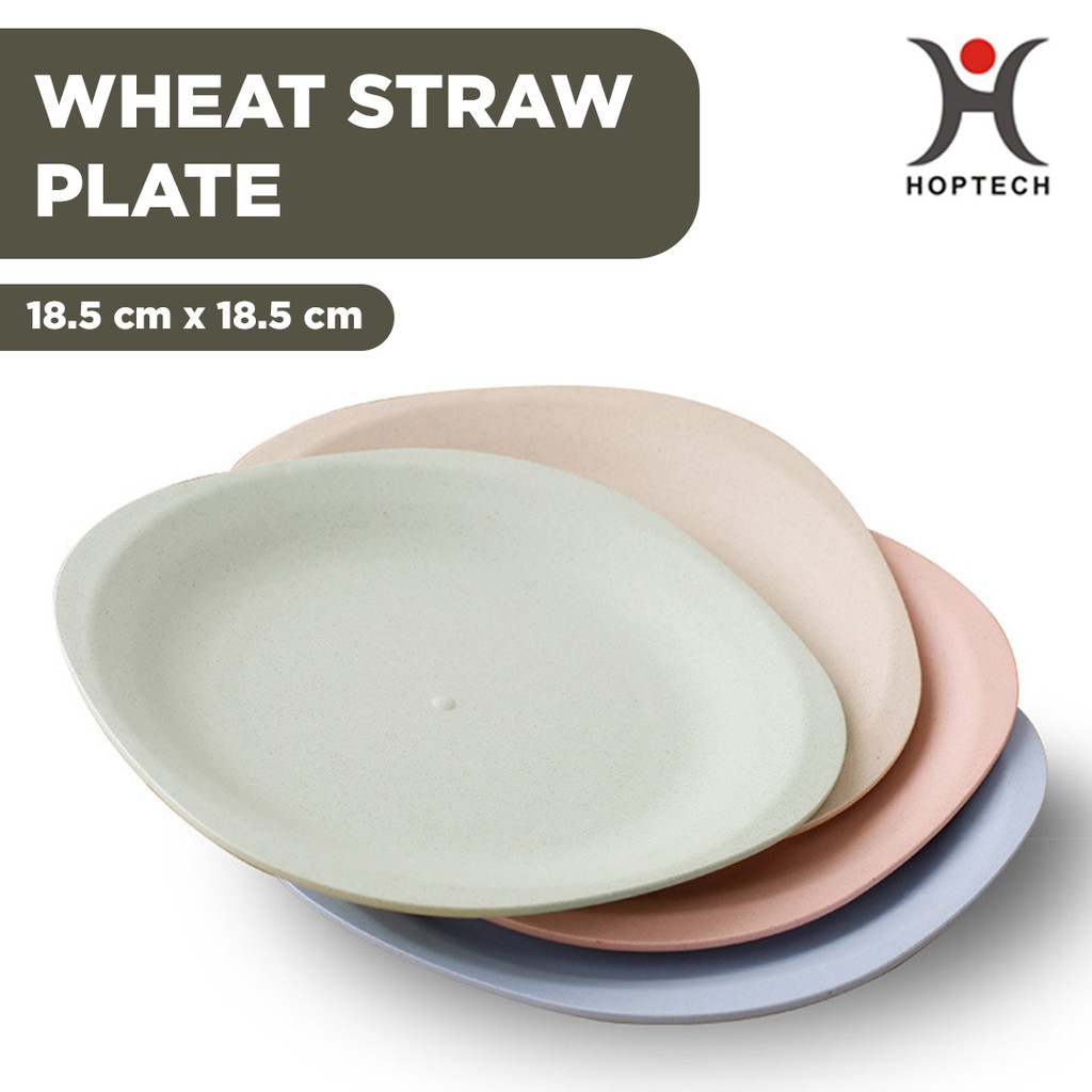 Piring Oval  Wheatstraw Plate Piring Plastik Microwave Warna Warni | BPA Free | Gandum kokoh