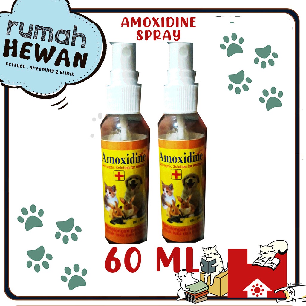 AMOXIDINE SPRAY LUKA KUCING DAN ANJING 60ML AMPUH