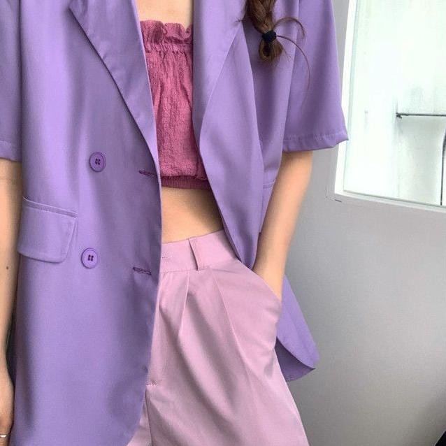 ➵ Blazer Pakaian Wanita/Import Blazer Model Longgar ☞