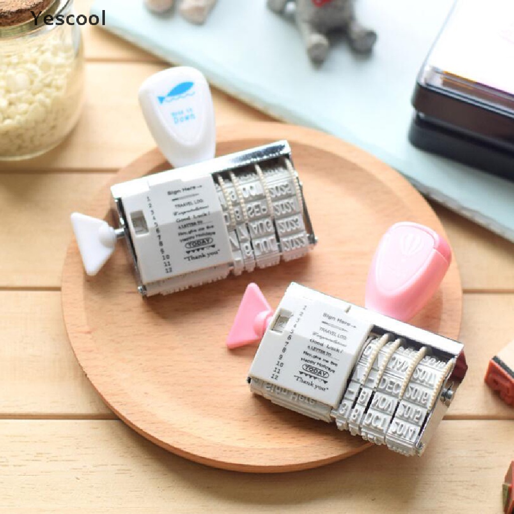 Yes Bantalan Stempel Roller Portable Untuk DIY Scrapbookkartu Ucapan