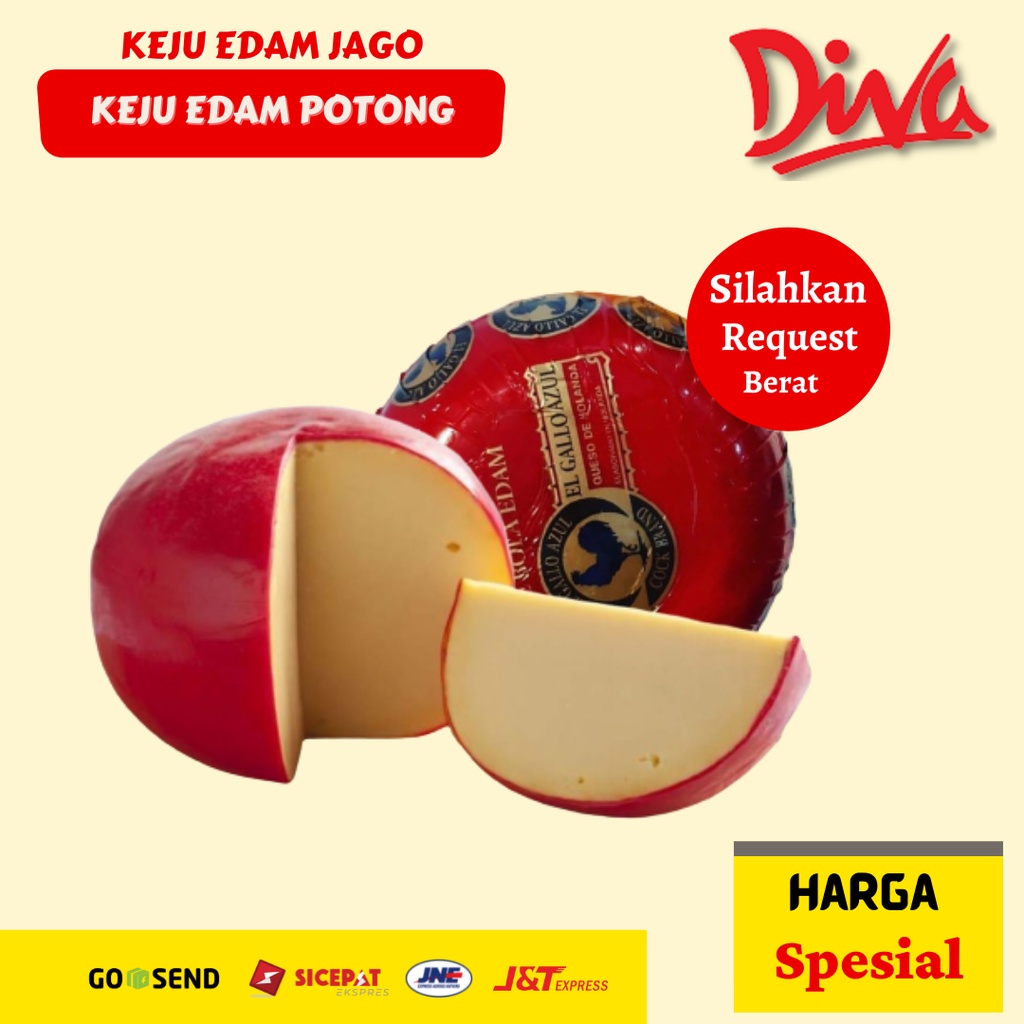 

[ 1 BOLA ] Keju Edam Emas Bola Jago 1.6 Kg / Keju EDAM Jago