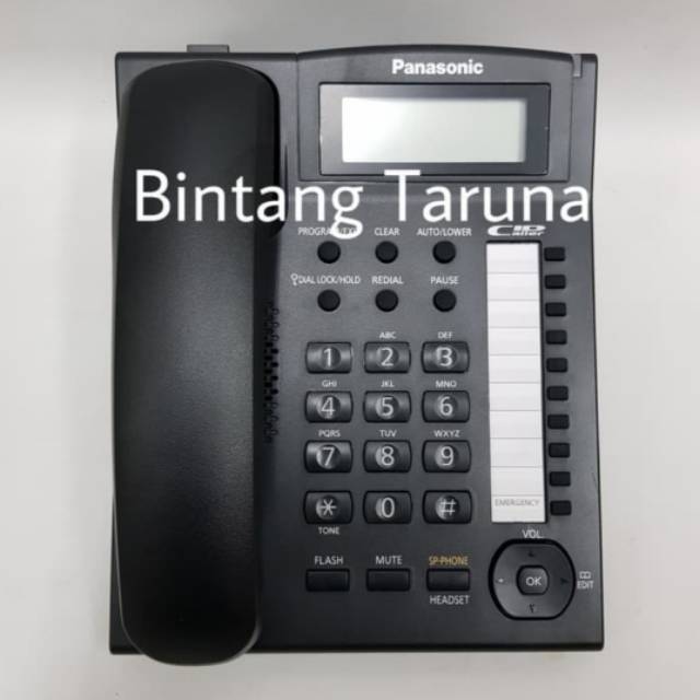 Telepon Kabel Panasonic KX-TS880MX Pesawat Telepon Panasonic KX-TS880 Telfon Panasonic TS880 (Hitam)