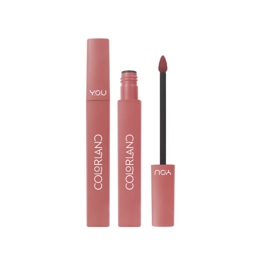 YOU Colorland Powder Mousse Lip Stain Cream | Lip Matte Lipstick Makeup Melembapkan Tahan Lama Pigmented