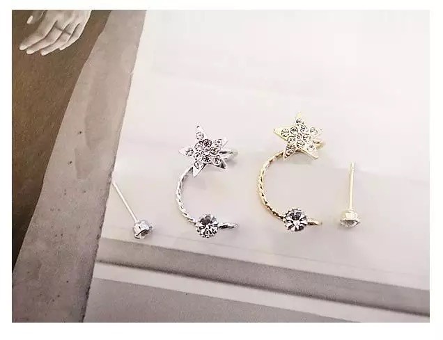 MORYMOSHI A62 Anting Tusuk Bintang Stud Cluff Fashion Wanita Korea Murah