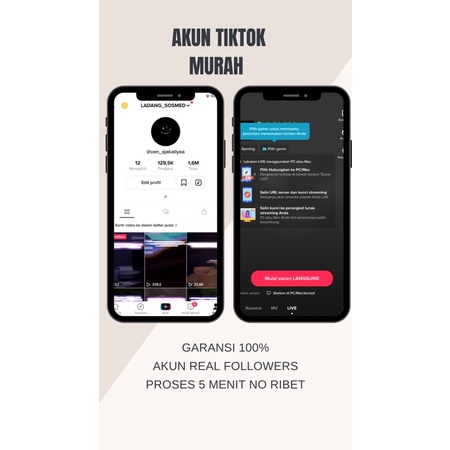 AKUN TIKTOK LIVE PC