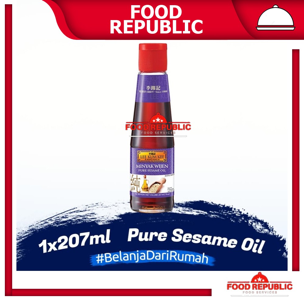 LEE KUM KEE MINYAK WIJEN MURNI 207 ML PURE SESAME OIL HALAL BUMBU