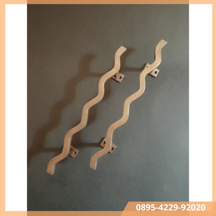 FURNITURE KUNINGAN HANDLE GAGANG PEGANGAN TARIKAN PINTU RUMAH KUPU TARUNG HOME INDUSTRI ANTIK KLASIK
