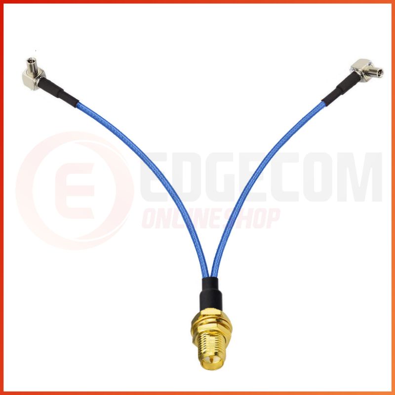 Pigtail Modem Huawei E3276, E3372, E3272, K5001 RPSMA Female to CRC9 Double Port