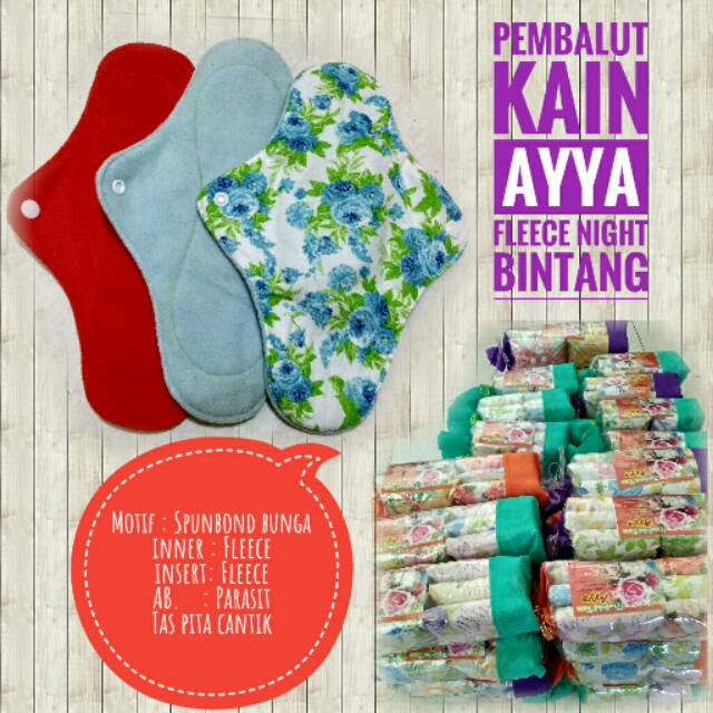 Ayya Bintang INNER FLEECE NIGHT(isi 6) SPUNBUN