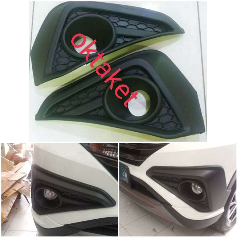 Cover foglamp all new Rush/ Terios 2018 2020 2022  model Trd Hitam