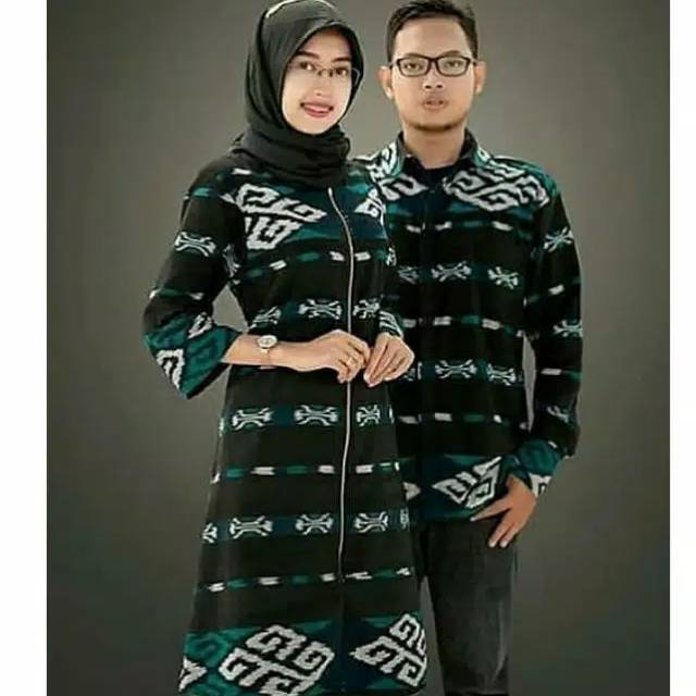 Cople baju tenun motif toraja