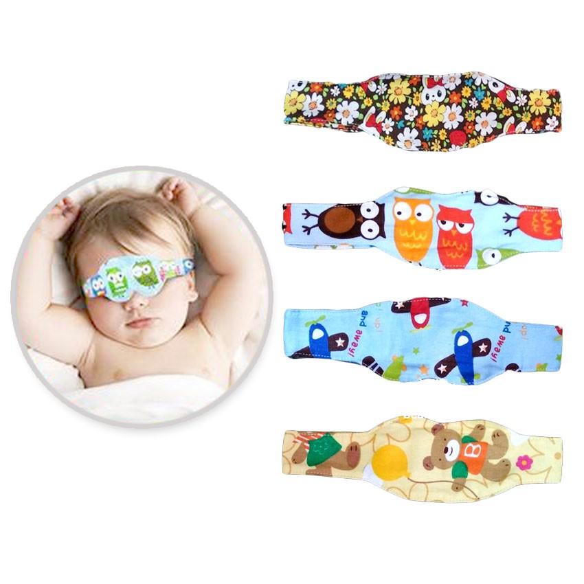 Masker Penutup Mata Bayi - Baby Washable Eye Mask - Jemur