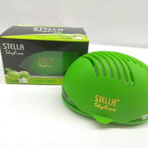 Stella Skyline Pengharum Ruangan Mobil Fresh Apple Set & Glade Diamond Car Refill 80ml