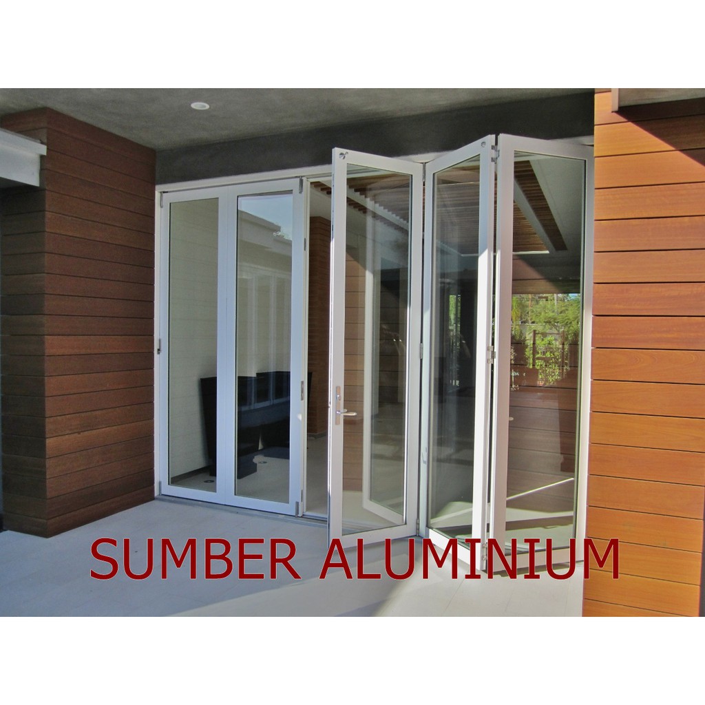 Kusen,Jendela dan Pintu Lipat Aluminium bergaransi
