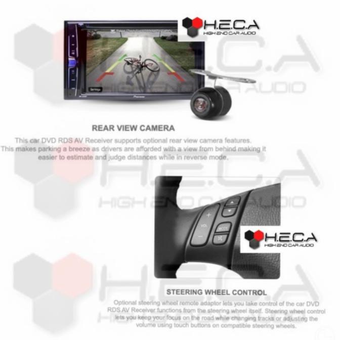 Pioneer Avh-A105Dvd Head Unit Double Din Tape Audio Mobil Avh A105 Dvd