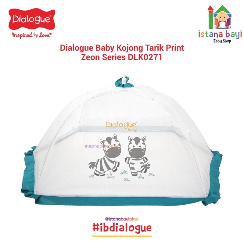 Dialogue Baby Kojong Tarik Motif Print Rabbit &amp; Carrot - Kelambu bayi