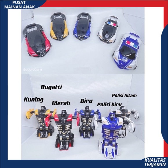 MAINAN MOBIL ROBOT AUTOBOT TRANSFORM ANAK LAKI LAKI BISA BERUBAH MENJADI ROBOT PULLBACK