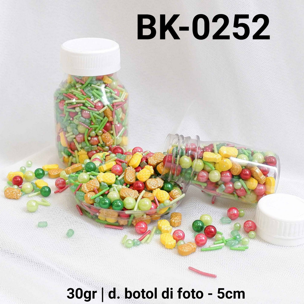 

BK-0252 Sprinkles sprinkle springkel 30gr nanas lebaran natal yamama baking grosir murah sprinkles cake dekorasi mutiara trimit decoration story sprinklestory sprinklesstory sprinkle story yamama baking