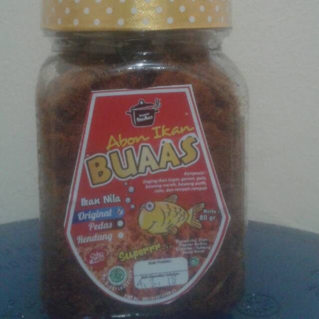 

Abon ikan nila Buaas