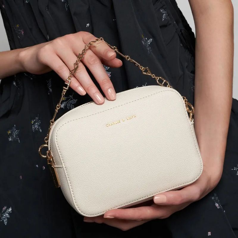 CK Chain Link Boxy Clutch