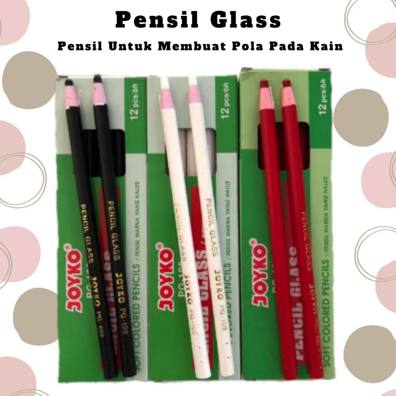 Pencil Glass Joyko - Pensil Untuk Menggambar Pola Kain