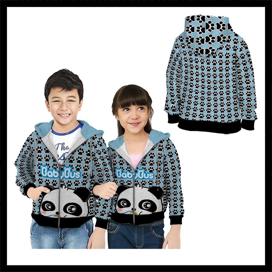 2s5 - Jaket Hoodie Anak Baby Bus Kiki Dan Miu Perempuan Laki-laki Fullprint Custom