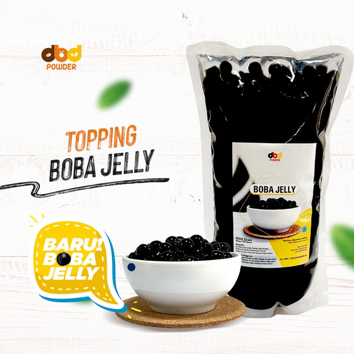 

TOPPING MINUMAN BOBA JELLY - TOPPING BUBBLE JELLY KEMASAN 1KG