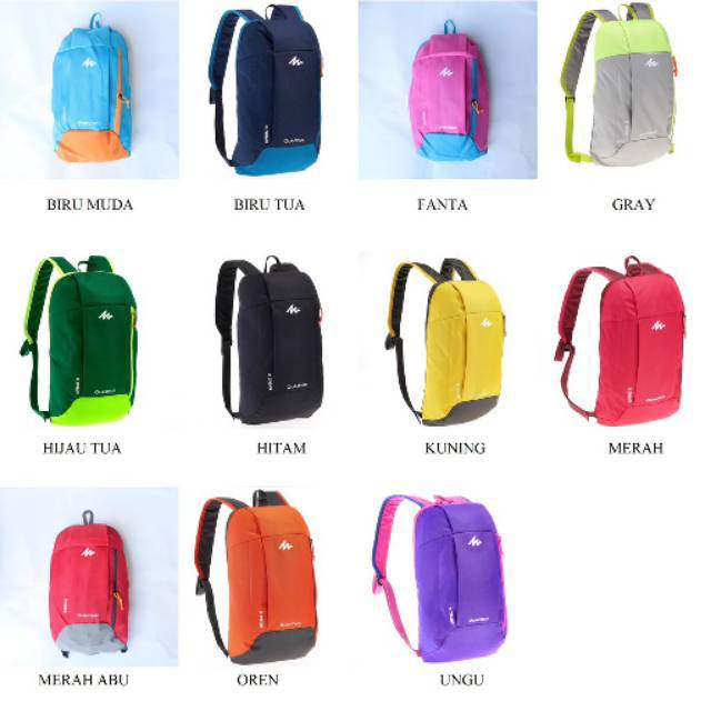 TAS RANSEL FASHION WANITA/PRIA BACKPACK TAS PUNGGUNG QUECHUA MURAH BATAM IMPORT