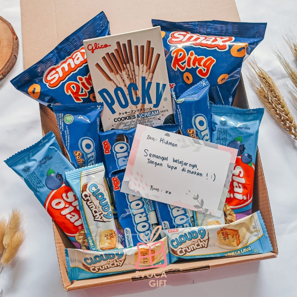 Gift Box/Gift Box Snack/Gift Snack Box/Snack Box/Snack Gift/Gift Box Snack Kekinian/Gift Box Custom