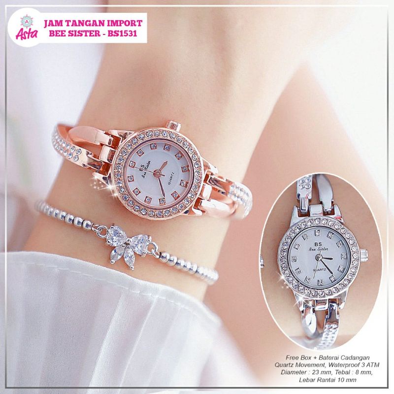 BS1531 JAM IMPORT BEE SISTER//JAM TANGAN