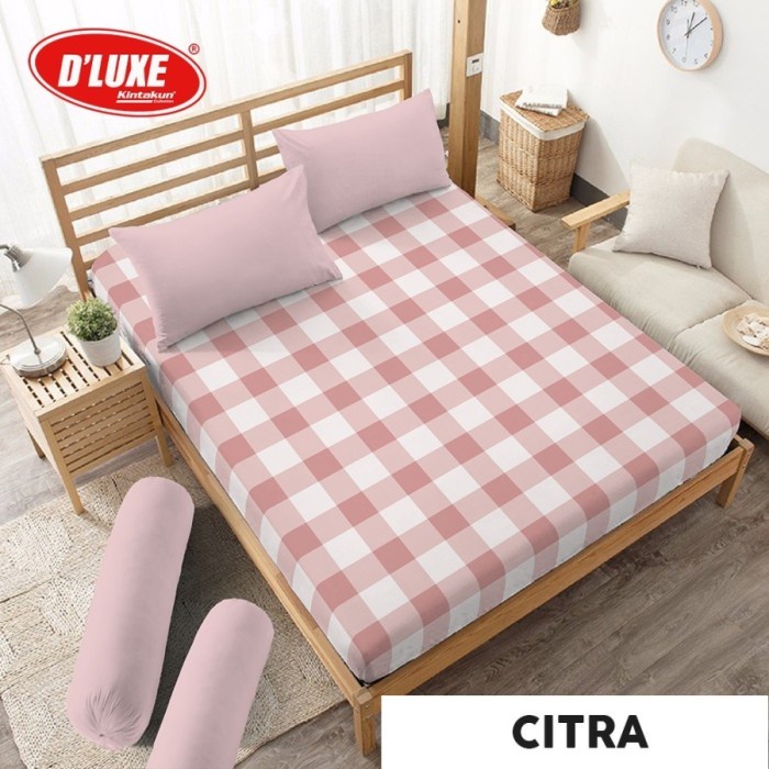 Sprei Kintakun Sprei D'Luxe Queen Size Kirana Edition Uk 160x200 TINGGI 30cm - Citra(W9D5) Sprei Hom
