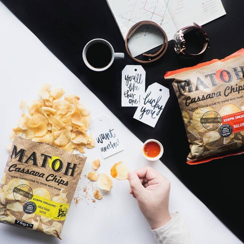 

MATOH CHIPS / KERIPIK SINGKONG (Rasa Manis Asin) - NO MSG - GLUTEN FREE