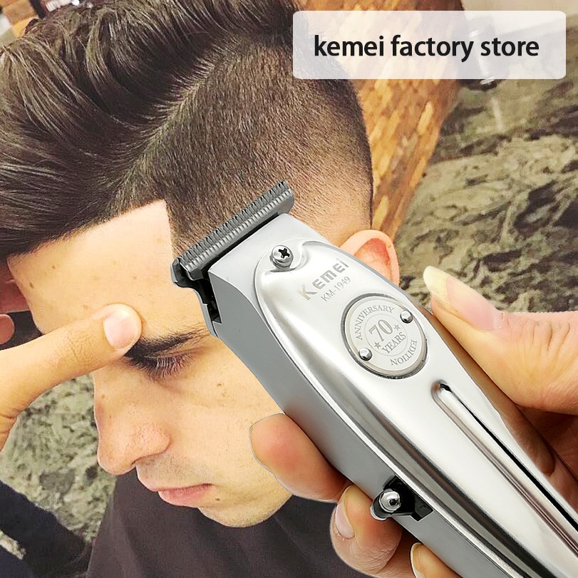 KEMEI KM 1949 HAIR CLIPPER ALAT CUKUR RAMBUT BODY METAL MESIN PANGKAS RAMBUT CAS