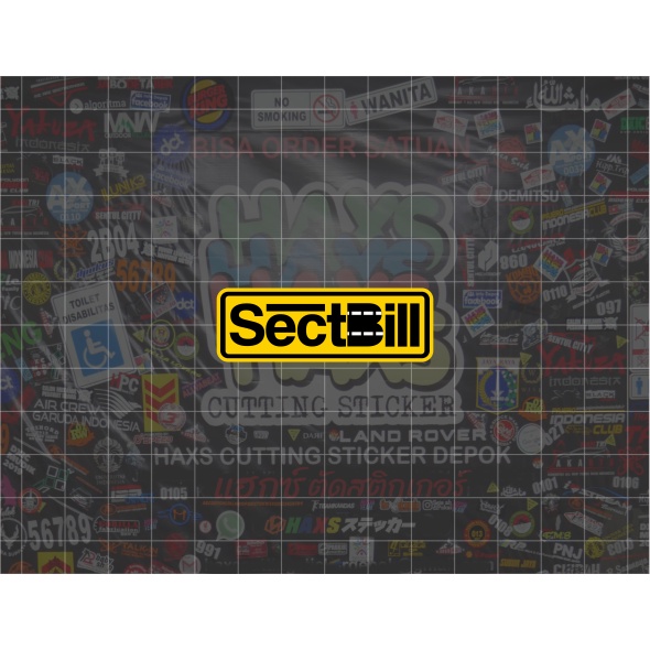 Cutting Sticker Sectbill Ukuran 5 Cm Untuk Motor Mobil