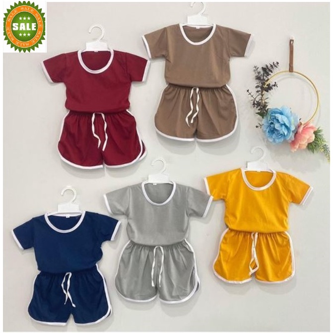 1 pc Setelan baju chupa chups anak / setelan anak polos / setelan unisex