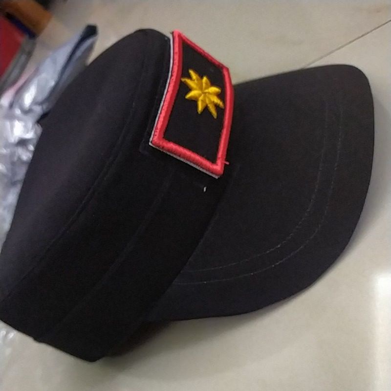 TOPI KOMANDO HIJAU HITAM POL PP